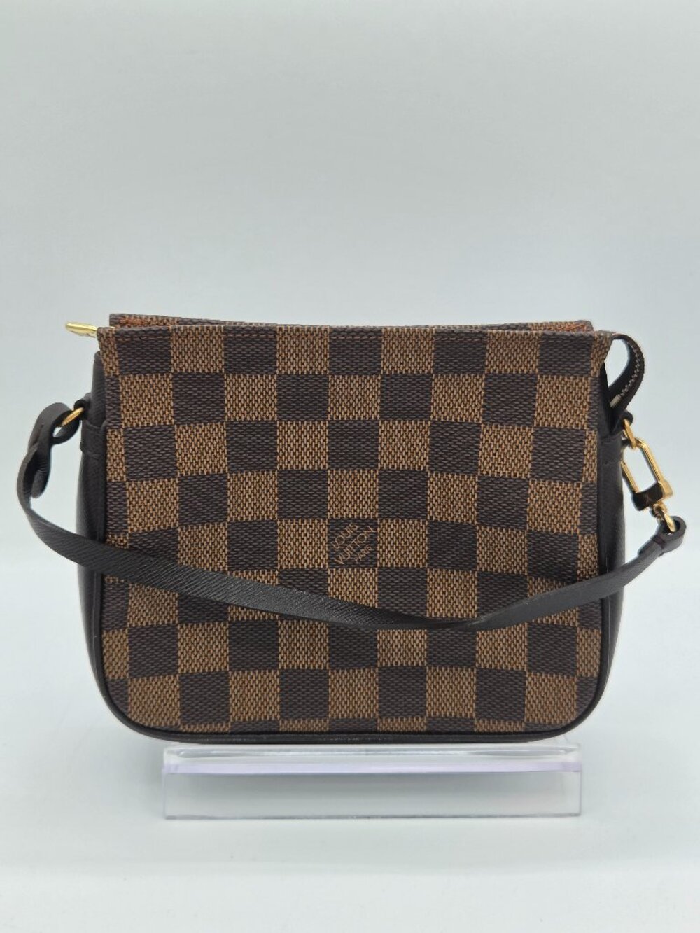Louis Vuitton Damier Ebene Trousse Make Up Bag Pochette | Vintage | 1998